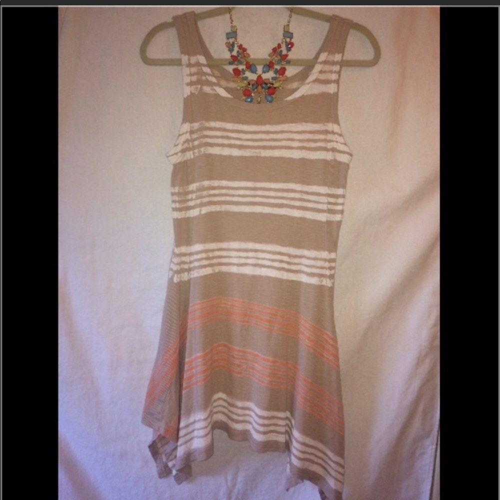 Striped Tie Dye Summer Dress